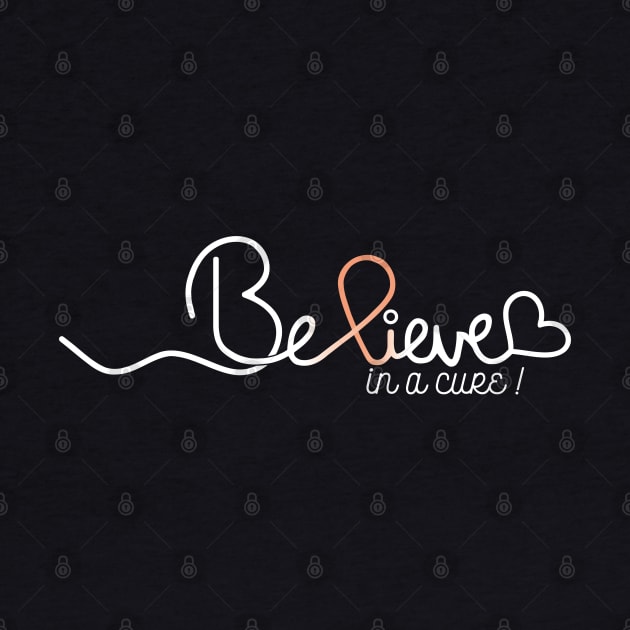 Believe- Uterine Cancer Gifts Uterine Cancer Awareness by AwarenessClub